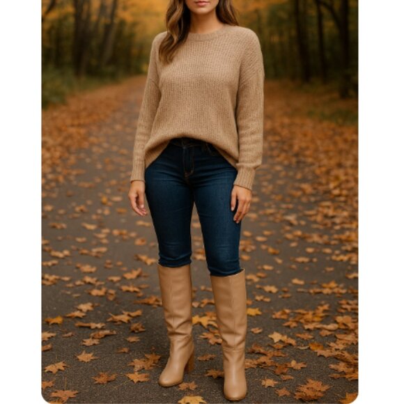 Cole Haan Women Size 8 Perfect Pairs Glenda Knee High Boot Stone Taupe W15666 - Picture 1 of 10